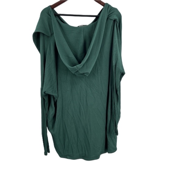 Athleta Purana Wrap Emerald Green Sweatshirt Size L - Picture 2 of 7